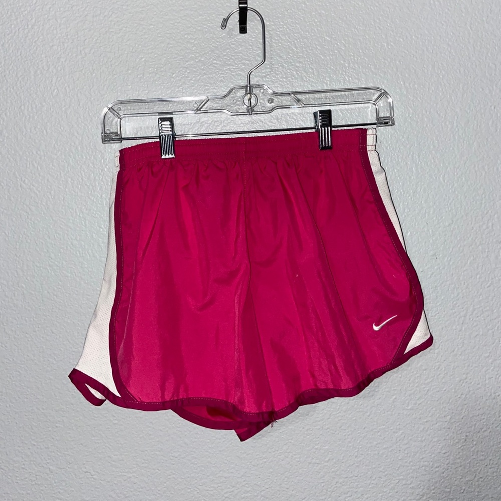pink nike running shorts